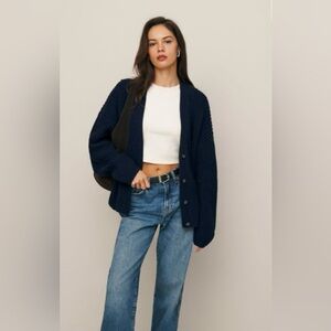 Reformation cotton/cashmere cardigan - worn once